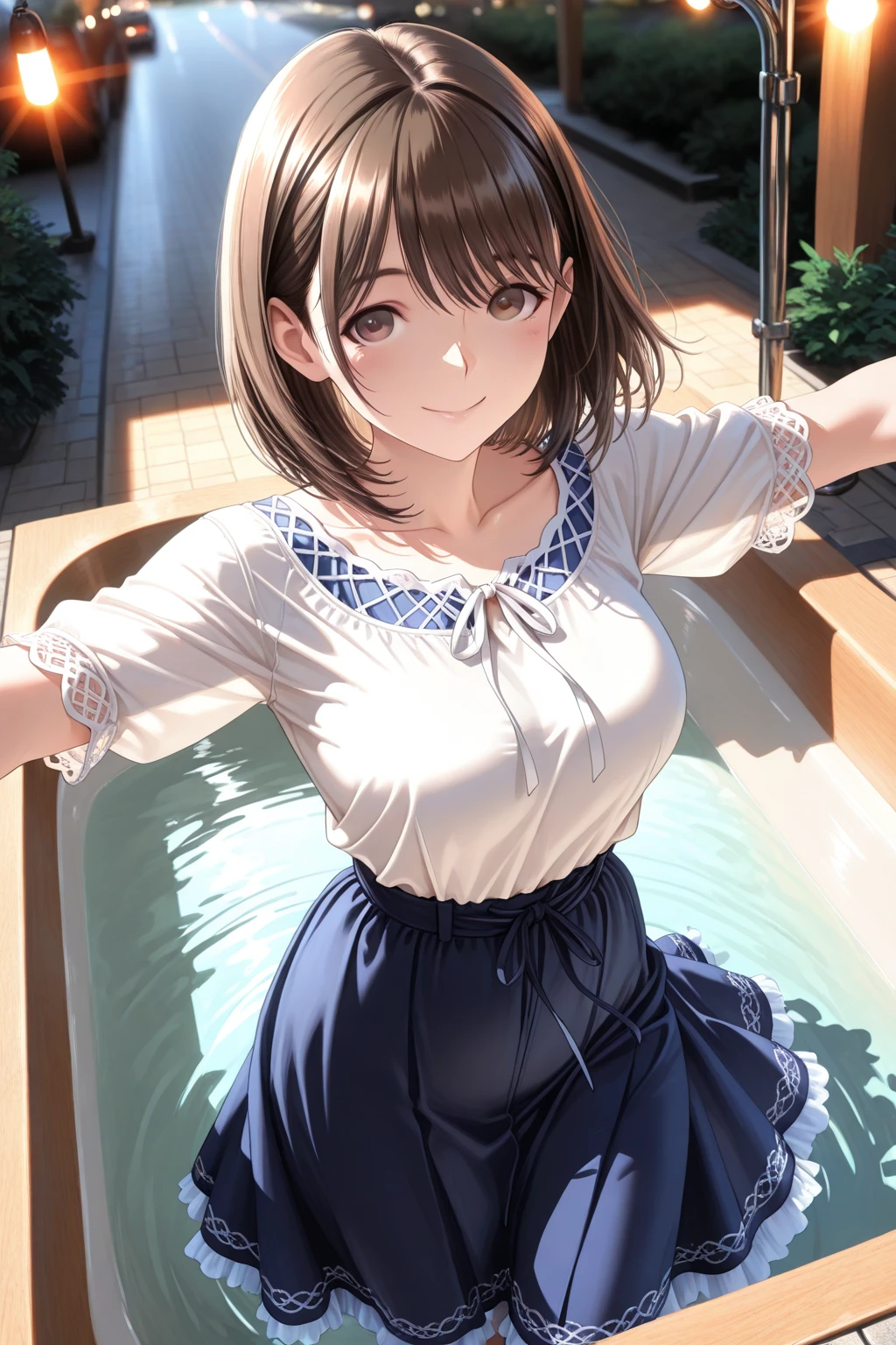 （（（ＳＦＷ、sound、Highest quality、Top notch work、Normal body、8k、Detailed face、Ultra-precision、Normal hand、通常のrefer、５refer、Highest）））、Puyo Puyoゲームの美少女、Arles Naja（Puyo Puyo）、Brown Hair、Bobcut、thin、Low length、thin足、Puyo Puyo、magician、Completely naked、No clothes、Completely naked、The artistic beauty of the nude、Very large breasts、Super big breasts、The nipples are erect、nude、Beautiful Naked、Gloss々skin、Pink nipples、No pubic hair、Close-up of the vagina、blush、Spread your legs、A face melting with joy、Shy appearance、Embarrassing気持ち、Lying in bed、Lying down、Spread your legs languidly、Taking a bath、Take a bath、Beautiful Vagina、night、Outdoor、Open-air bath、Mount Fuji in the background、Open-air bathに入る、Completely nakedで入浴、Embarrassing、A smile of joy born from joy、A smile for your lover、Highestの笑顔、moment of joy