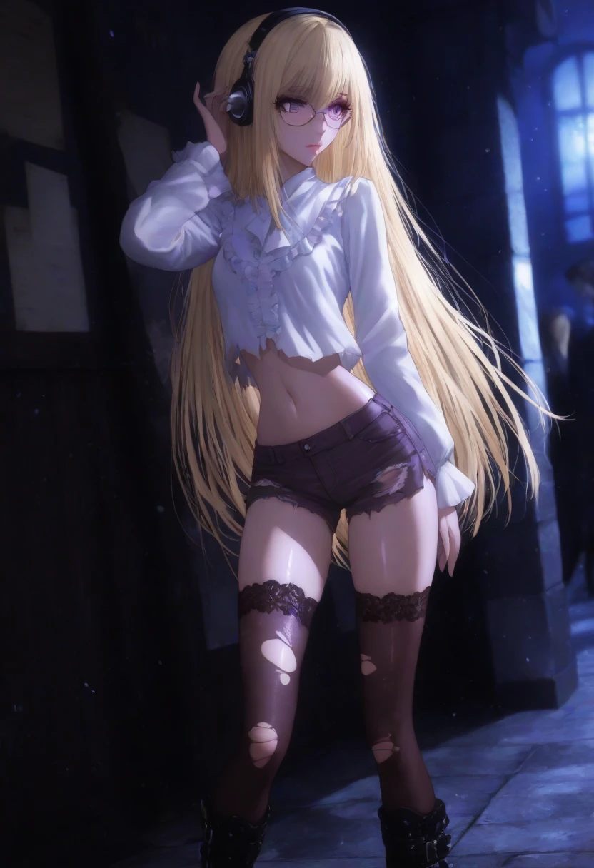 (realism:1.5、highest quality、masterpiece、High resolution、must-have)、snow mountainに立つ1人の23歳の女性、bondage、(flare skirt、combat uniform、choker、knee high socks)、fine eyes:1.7、Fineness of the eyes:1.8、beauty of skin:1.8、(looking at the camera:1.2)、(Photo seen from below:1.3)、(medium hair:1.2、bright blonde hair:1.5)、expression(shy smile) :1.3、blush:1.3)、Pause(誘惑Pause:1.5)、heart accessories、Heart-shaped、background(snow mountain:1.5、Remains、apocalyptic world)、(Medium chest、slender、abs:1.2)、(detail perfect)face)、normal hands:1.5、normal finger:1:5、normal feet:1.5、(cameltoe)