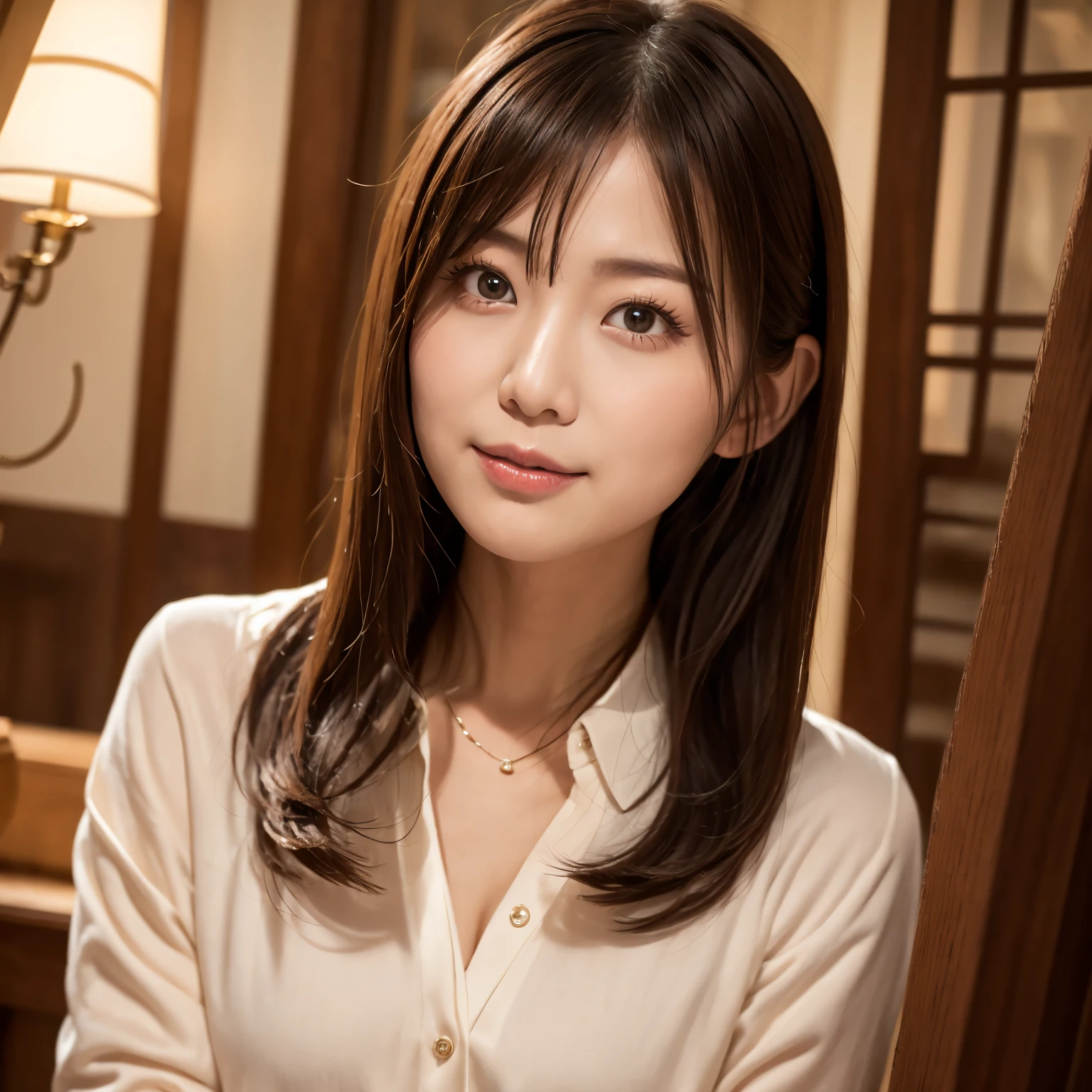 (1 girl)、highest quality、masterpiece、超A high resolution、(Photoreal:1.4)、Raw photo、Only one girl、Naked、Shadow、octane rendering、8K、intricate decorative details、Japan details、very intricate details、realistic light、(mysterious look)、shining eyes, smiling, dancing