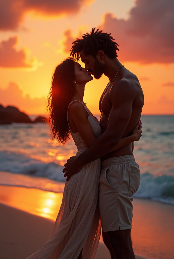 a completely naked man and a completely naked woman without anything doing sex