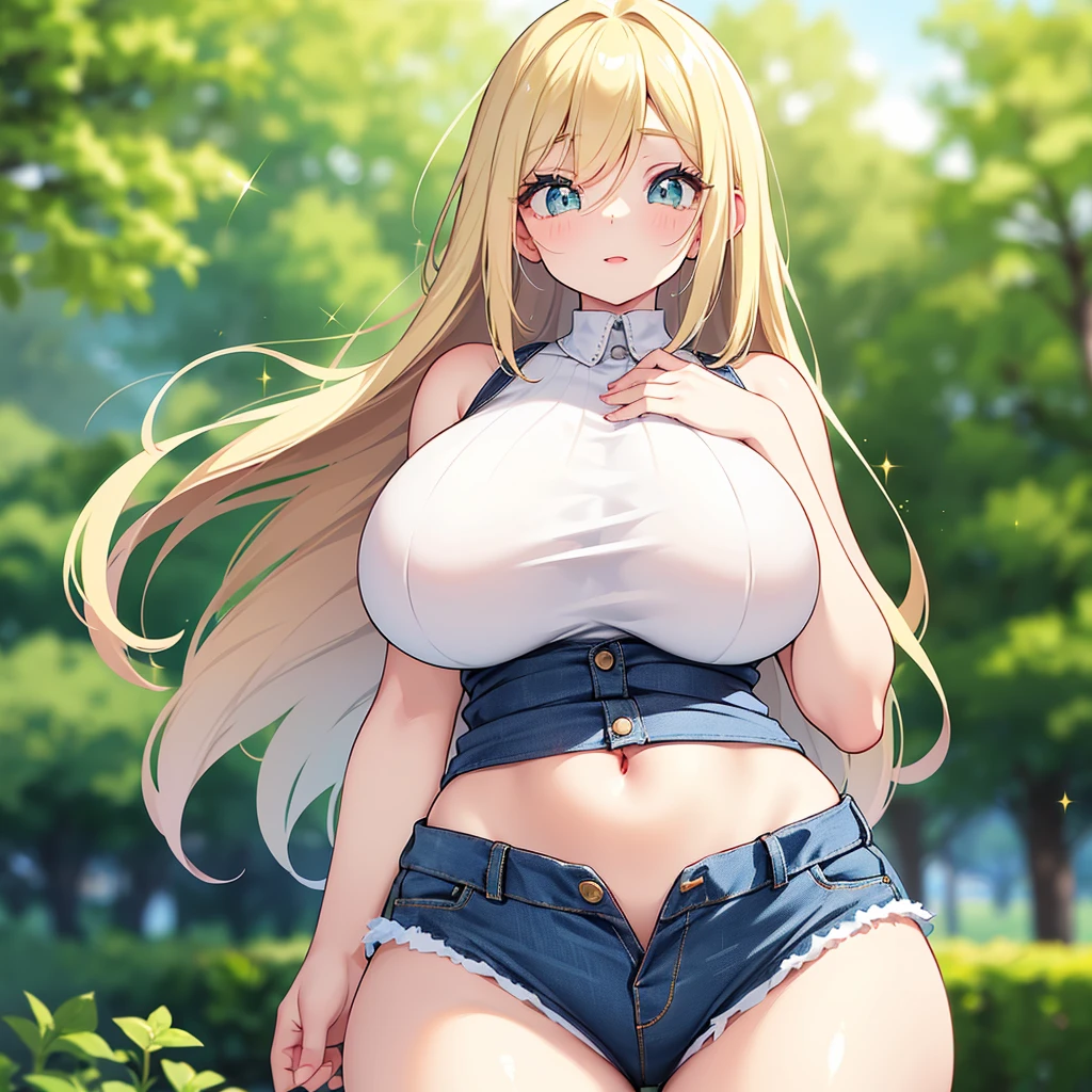 1girl, (MrFV4), (masterpiece, best quality:1.2), 1girl, solo, slut, white shirt, cropped shirt, sleeveless, pleated skirt, microskirt, navel, detailed background, (alley:1.3), squatting, spread legs, back the wall, infront of the viewer, golden bracelet, wrist ring, (o-ring), high heels, (thong), panties, hoop earrings, nodded head, underboob, naughty face, evil smile, blush, blonde hair, milf, mature women, sagging breast, large breast, (puffy nipple:0.8), big belly, chubby, plump, jkmicroskirt