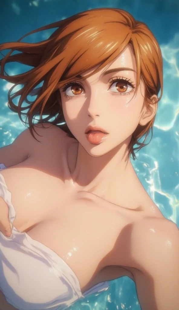 1. Female, Dogwood_Shiranui, (bikini:1.2), hair band, Huge cleavage, (masterpiece, Absurd resolution:1.2)  (From below:1.3), Ultra-realistic, Genre painting, high quality, The best quality at its best, 4K, 8K, 16K, High resolution