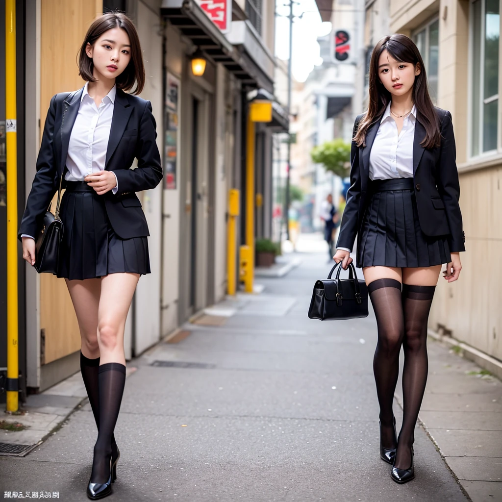 (masutepiece,High quality,16k:1.1),(depth of fields:1.3) ,((front body:1.35)),Japanese ,Woman, ((business suit, black vertical striped pencil skirt )), tights,huge breasts, voluptuous, thicc, curvy,(Looking at Viewer:1.3),(full body shot:1.2),(Beautiful Morning view of town:1.2),peeing self, wetting her clothes, can't hold her pee face, wetting herself desperate, pee desperation pose, her body can't hold her pee and wets herself ultra desperate in the middle of the cicty in absolute desperaton wetting herself, pee runing down her legs, standing up, hyper pee desperate face, big pee pudle