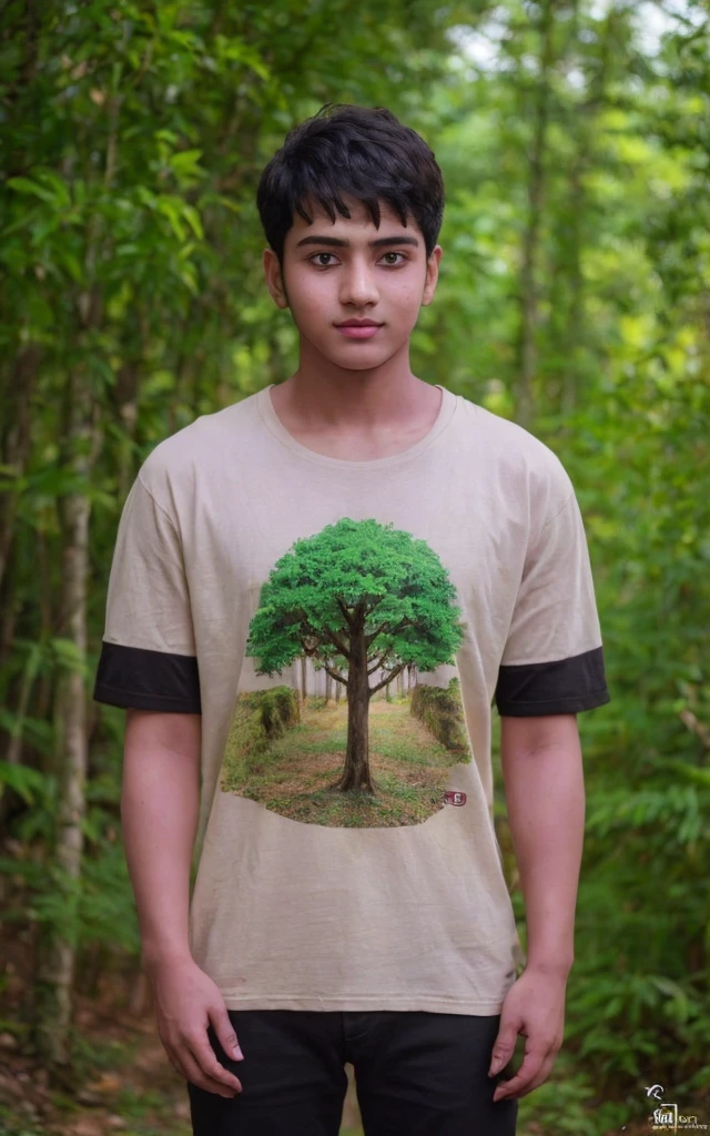 crie um menino anjo de 10 orando, background verde --ar 1:1 --s 750