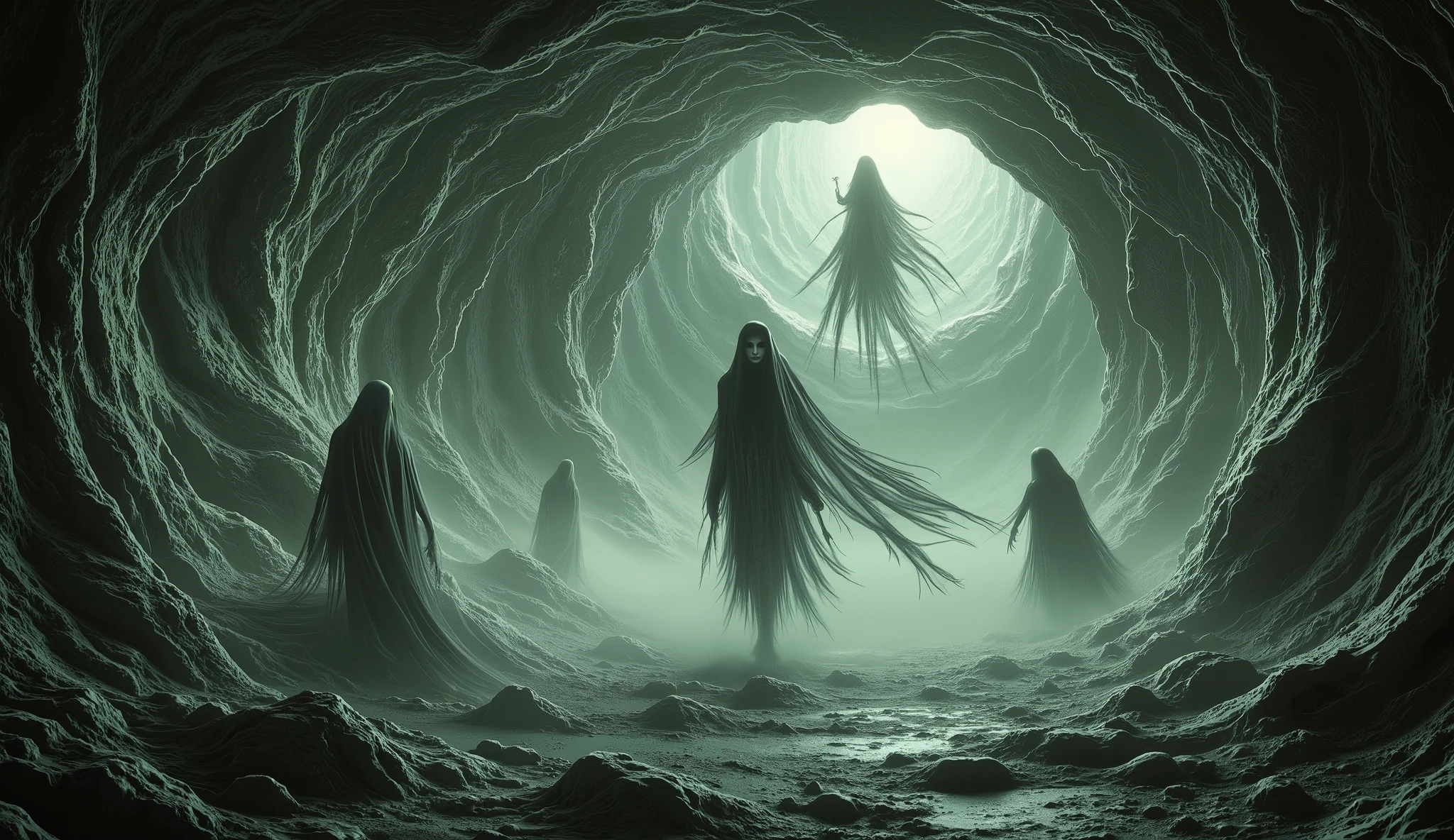 Abstract surreal macabre.