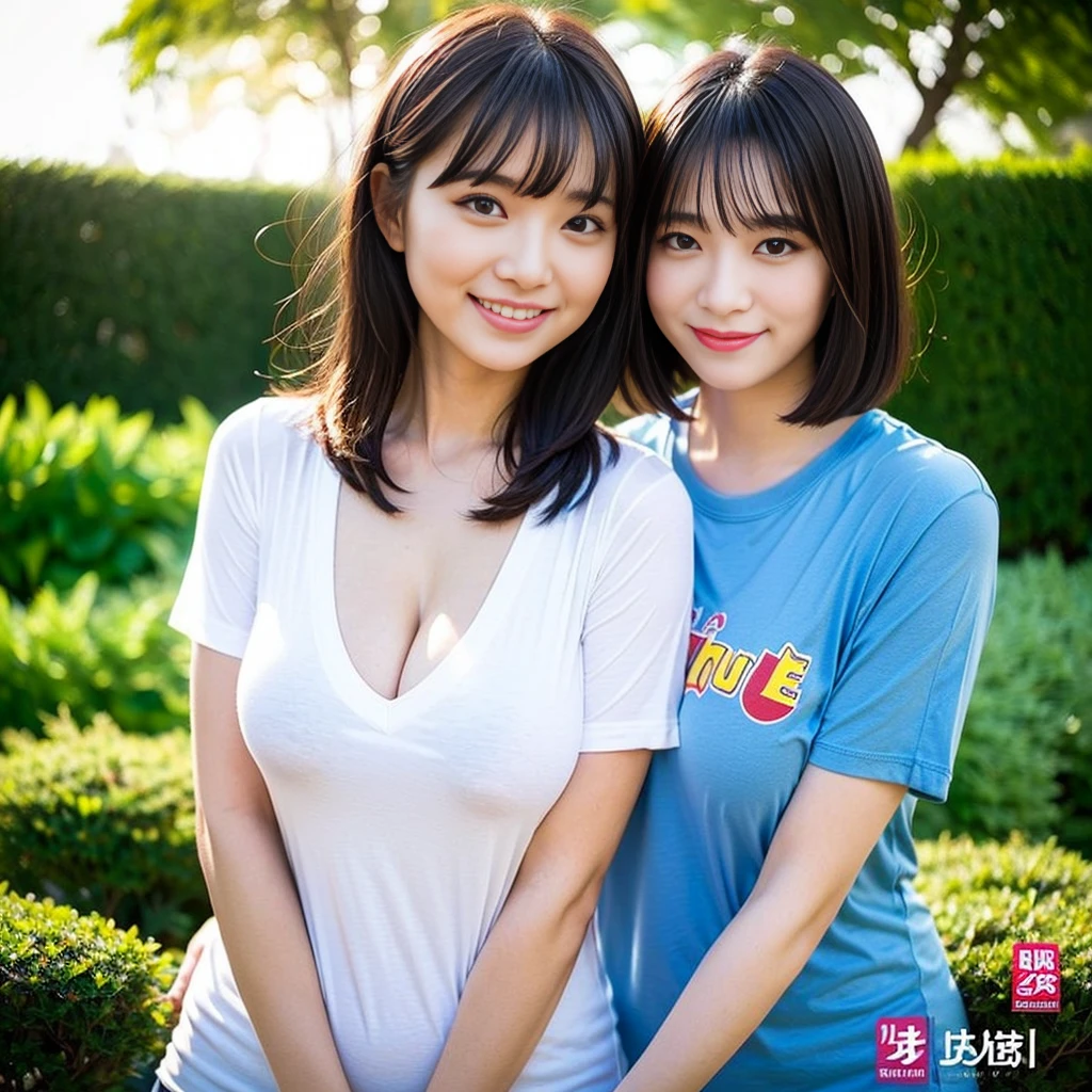 (Only one person), Pure Japanese school girl, wearing uniform, natural makeup and lips, thick eyebrows, natural short hair styles, sweet smile, soft summer sunlight, sexual attractive, sweet temptation, lift up shirt, exposed beautiful breast, professional photography,