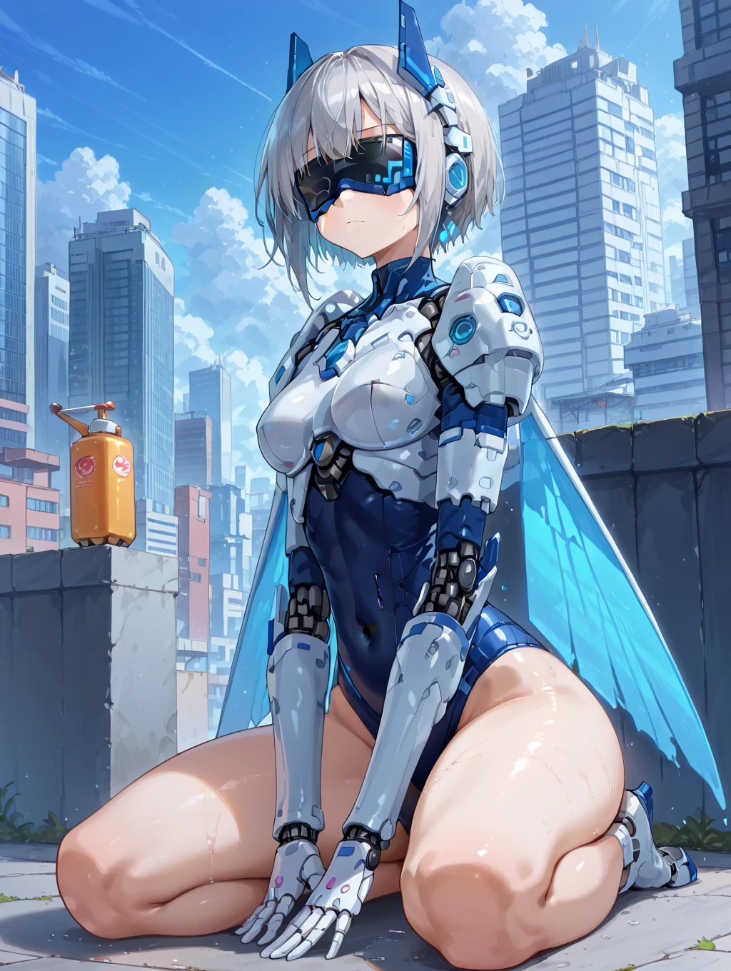 nsfw, ((best qualtiy)), ((tmasterpiece)), (the detail:1.4),lying down, M-shaped legs,girl with open legs, representative work, 1 person, solo, abandoned laboratory,1girl(glasses ,vaginal object insertion, white legwear,smachine,white_see-through_skinny_ironman_bodysuit,belt_bondage),hdr(HighDynamicRange),Ray traching,NVIDIA RTX,Hyper-Resolution,Unreal 5,Subsurface scattering、PBR Texture、post-proces、Anisotropy Filtering、depth of fields、Bigboobs,Raised sexy,maximum definition and sharpness、Many-Layer Textures、Albedo e mapas Speculares、Surface coloring、Accurate simulation of light-material interactions、perfectly proportions、rendering by octane、Two-colored light、largeaperture、Low ISO、White balance、the rule of thirds、8K raw data