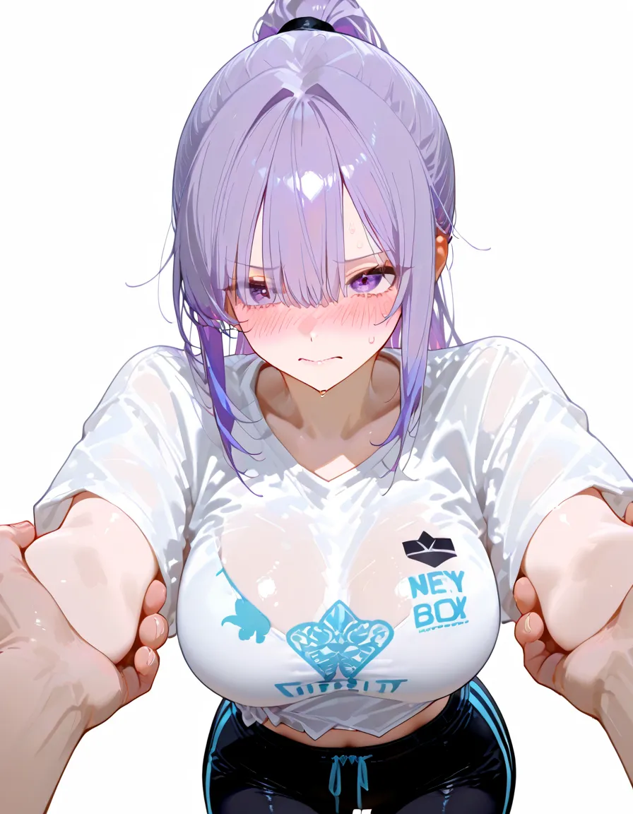 {{A track and field club girlfriend has intense and greedy vaginal sex with her boyfriend}}, (32k, anime: 0.8), 6+ girl, {{A girl has intense vaginal sex with a man:1.5}}(, 18 year old girl: 1.4), A neat and clean woman, (Bouncing Ample breasts: 1.4), valley,  (Cheeky Smile: 1.1), (Black knee socks: 1.1), Camisole, mesh (Tank top: 0.9), (Tube top: 1.1), T-Shirts, Off-the-shoulder crop top, mini skirt, sneakers, sandals, (Gym suit: 0.9), (Toned body: 0.9), Compression shorts, (Track and field athlete: 1.1), (cute: 1.1), (Purple hair bob cut: 1.1), (Large, bouncy breasts: 1.1), (Nipples rubbed and felt good: 1.2), Front, ((Having intense vaginal sex with a man:1.5)), Hustle, Girl&#39;s home, NSFW