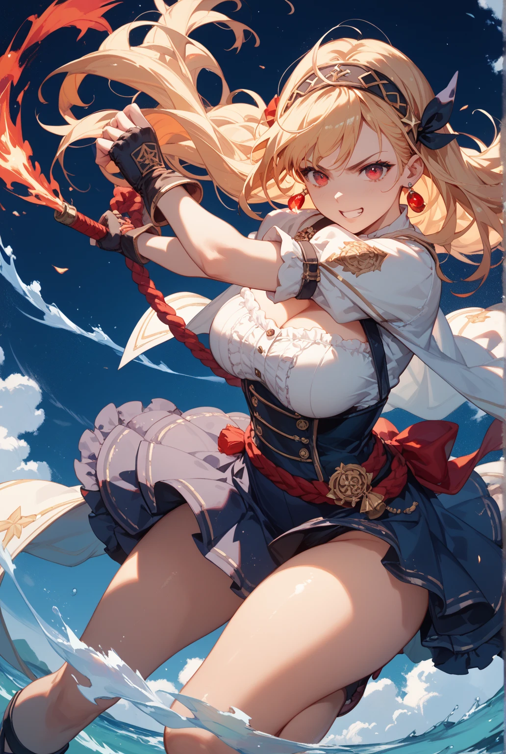 ((masterpiece, best quality)), (1girl), (solo), (female focus), genshin, (large breasts), 4k, 8k, milf