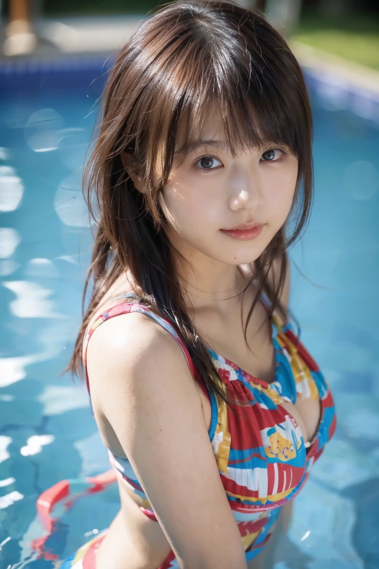 8k、RAW Photos、highest quality、Japanese Model、Floral Bikini、micro bikini,26 years old、Young Sensual Gravure Idol、A young and cute gravure idol、リアルなYoung Gravure Idol、Real fleshy gravure idol、Young Gravure Idol、A sophisticated gravure idol、Young and thin gravure idol、Beach、Blur the background