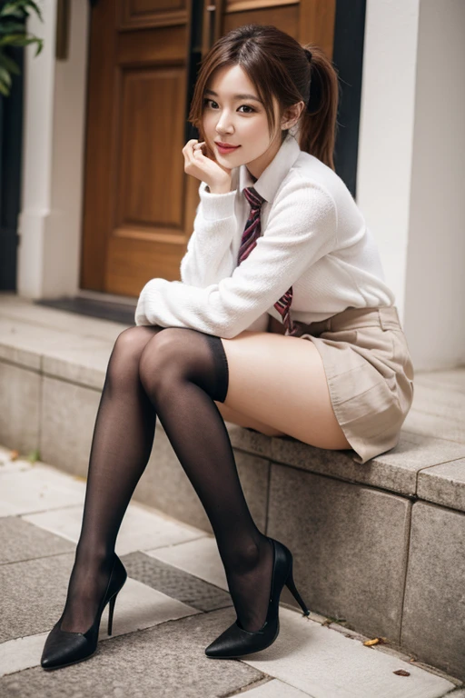 Beautiful Japanese Women,Photos taken by a professional photographer,Flashy makeup using red eyeshadow,double eyelid,The best smile,Short, side-waved delicate brown hair,Large ring earrings,Elegant legs,Wearing black high heels,Long, slender legs, White shirt and ultra-mini skirt, Long legs, Standing in class, Very beautiful slim legs, Very beautiful Long, slender legs, Sitting at a desk, Business services, Beautiful legs, good hips and Long legs, Beautiful legs, black tights,Black Stockings,Black pantiesストッキング,Random Pause,Black panties,
