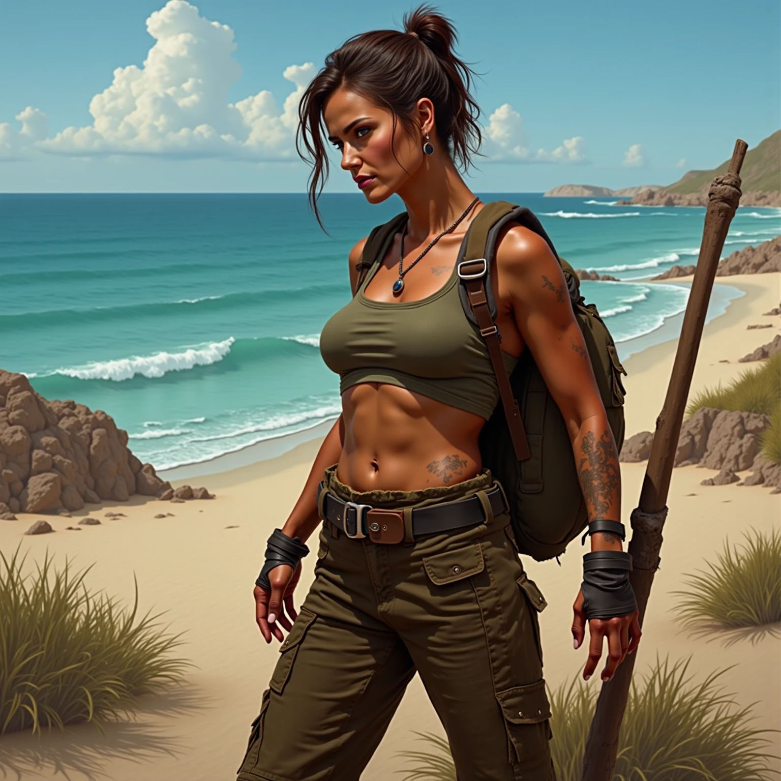 Horse lara croft