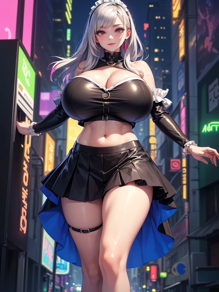 girl, bbw | fully mature woman, friedrich der grosse \(azur lane\) : 0.5, oversized gigantic breast,skindentation,(see-through | zentai | fishnet string bra on top | schoolgirl uniform | dress), --auto --s2