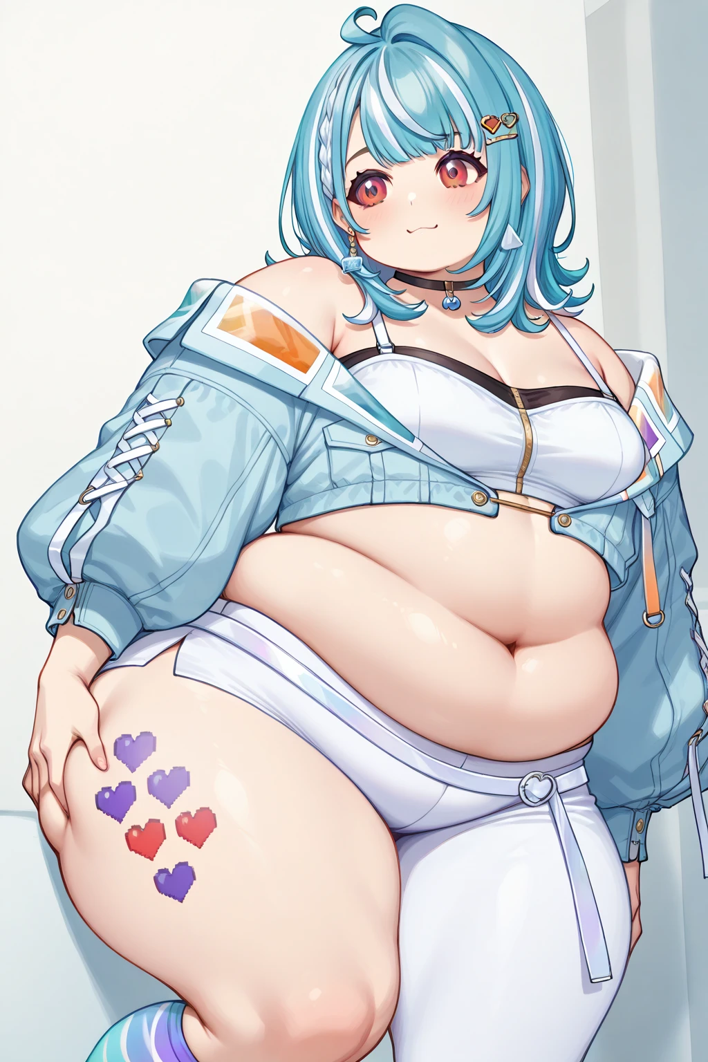 (masterpiece, best quality, highly detailed), 1girls, big belly, blurry background, huge belly, art by kipteitei, round belly, chubby, curvy, simple_background, gradient_background, belly bursting out of shirt, belly grab, enormous belly, fat belly, thicc, bigger belly, really big belly, jiggly belly, shirt covering belly, belly cover by shirt, glasses, barefoot, (mommy), ((full body)), long hair