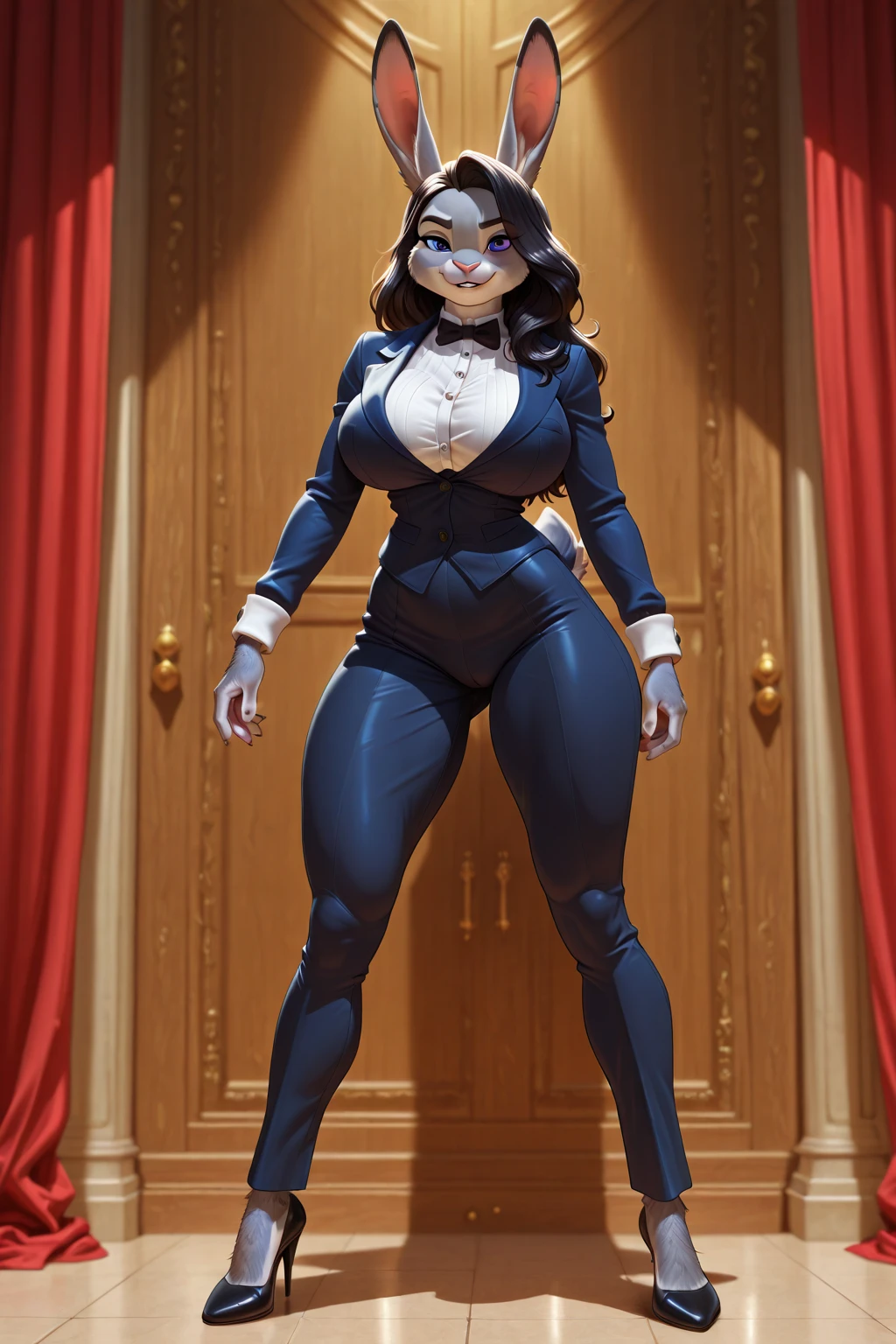 (Realisitc:1.5),(masterpiece, best quality:1.2), tall, female, latex highleg_leotard, full body, house, standing, looking at viewer, hypno, anthro, yellow body, pointed ears, long nose, white fur, slit pupils <lora:add_detail:0.5> <lora:hypno_AT3:0.8>