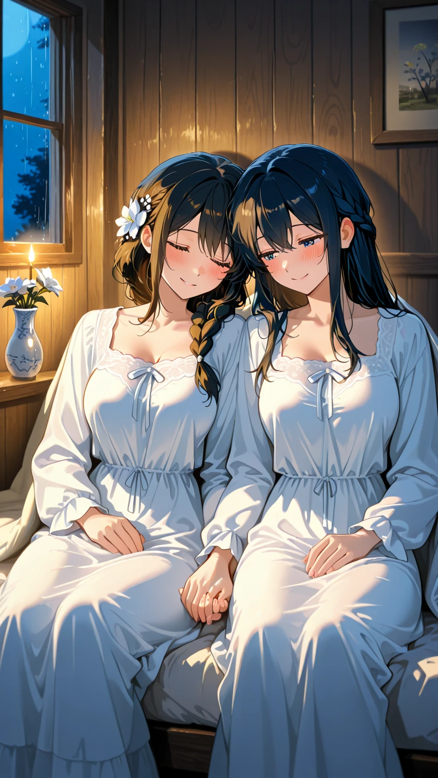 Kizi,Transparent maid outfit,onbed,sitted, --auto