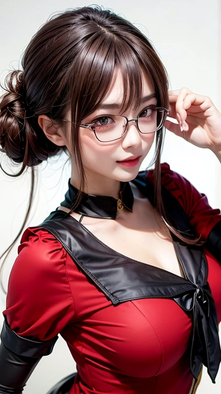 Fine、(The best illustrations)、8k UHD resolution、intricate-detail、top-quality、realisitic、ultra-detailliert、The best lighting、Best Shadows、Soft lighting、Ulutra HD、Dungeon、The dragon、caves、Dungeon、 Evil Nun、A Necromancer、natta、Dark style、Succubus、Devil's Daughter、Umi Shinonome、Bat Wings,(((Demon Horns)))、((((black-rimmed round glasses))))、(((Colossal tits)))、(Devil's Tail)、(red eyes glowing:1.6)、masterpiece、beautiful countenance、Tindall Effect、photos realistic、(High Detail Skins:1.2)、8KUHD、Digital SLR、hightquality、a picture、hight resolution、 absurderes、Ponytail distortion、best ratio four finger and one thumb、女の子1人、hair adornments、Red sparkling gemstone necklace、jewely、Beautiful expression、Body Up、Large breasts emphasis、Toned waist、Wide buttocks、Tindall Effect、Photorealsitic、(High Detail Skins:1.2)、