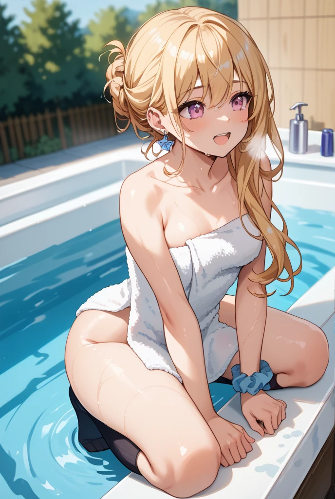 Highest quality、High resolution、Detailed Background、Beautiful face in every detail、Detailed facial expressions、Detailed eyes、Teenage beauty、cuteカラーの髪色、Braided Ponytail、Braided bob cut、Braided twin tails、Navy school swimsuit、Perfect body line、School swimming pool、
(Two girls in school swimsuits cooling off in the shower:1.5)、
A big smile、Laughing with your mouth open、My whole body is wet、My hair is wet too、A fun atmosphere、cute仕草、Hydrate、Cool the body with cold water、cute