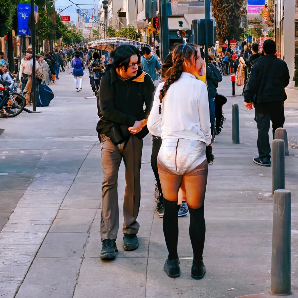 Old guy groping a 18 year old cute pretty english girl bending showing ass over in the middle of a busy mall , braids , sticking ass out ,((flat chest)) , seductive expression , ((pouting lips)) , (mouth open) , looking at viewer , wearing thong + hoodie , (exposing pubic hair ) , ((hands on ass))