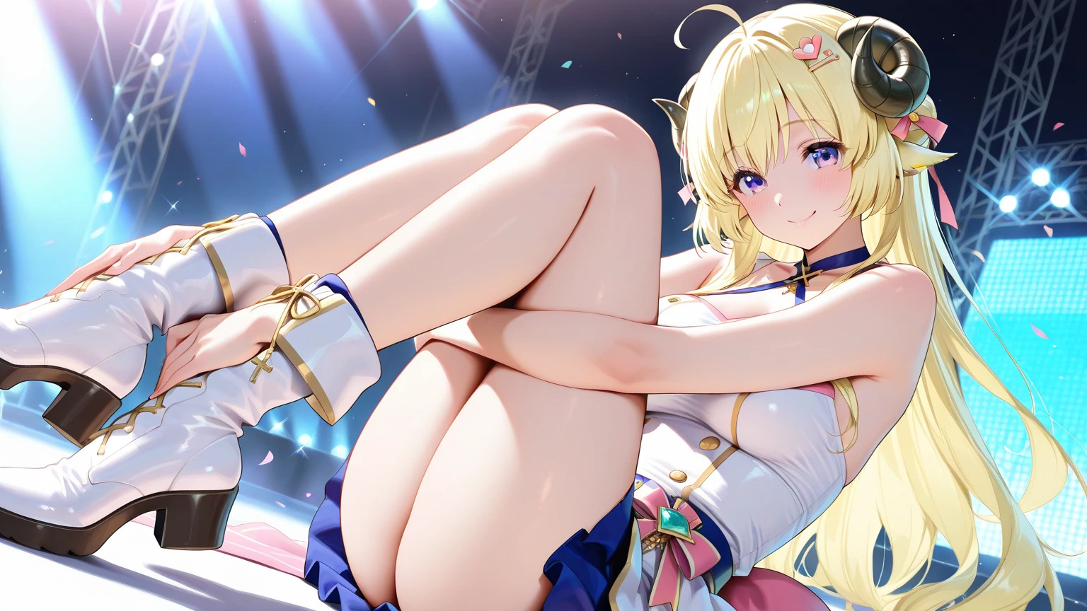 (masterpiece, best quality),
((1girl)), solo, dancing, (pole dance:1.5),, (from below:1.2), in the stage, pole, confetti, stage lights, spotlight, beautiful lighting,
BREAK
beautiful girl, 18 years old, beautiful detailed blue eyes, blonde wavy hair, medium breasts, (cheerful smile), open mouth, full-face blush, sweat, pussy juice, (masterpiece, best quality), super high resolution, (Top Quality photorealistic Illustration), (Super Definition), (cute illustration:1.3), (high Saturation:1.2), detailed beautiful face and eyes, very detailed background, dynamicnsfw
((1girl)), solo, dancing, (pole dance:1.5), (standing split, one leg up:1.2), leg stand, (from below:1.2), in the stage, pole, confetti, stage lights, spotlight, beautiful lighting,
BREAK
beautiful girl, 18 years old, beautiful detailed blue eyes, blonde wavy hair, medium breasts, (cheerful smile), open mouth, full-face blush, sweat, (pussy juice, cum,cum,cum in body:3.0)
(wearing bellydancer), (open clothes:1.2), bare breasts, nipples, (tiara), (white thighhighs), white high heels
(wearing bellydancer), (Completely naked:1.7), bare breasts, nipples, (tiara),