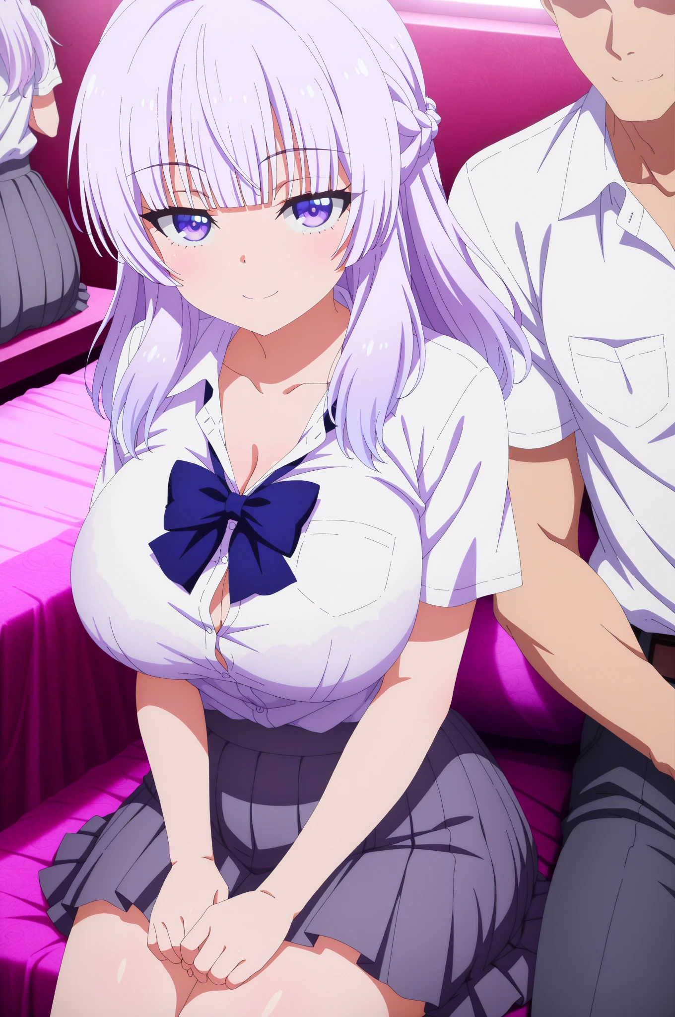 {{{masterpiece}}}, {{{best quality}}}, {{ultra-detailed}}, {illustration}, {{an extremely delicate and beautiful}}, 8k,NSFW, Emilia(Re:Zero), phemilia,1girl, purple eyes, long hair, x hair ornament, white hair, white rose, tiara, braid, low-tied long hair, very long hair, blush, elf, chest, cleavage, detached sleeves, dress, frills, frilled sleeves, long sleeves, white dress, white thighhighs, gem, thigh boots, thighs, zettai ryouiki, BREAK, NSFW, A man and a woman are having intense sex that drives them crazy, ((1man and 1woman,having sex)), (SEX:1.5), (reverse suspended congress:1.3), Rear cowgirl position, straddle the waist, {{{vaginal penis}}}, hetero, sex with men, nipples, large penis, veiny penis, testicles, sex from behind, open vagina, clitoris, nail, spread legs, {{open vagina, spread pussy, pussy, clitoris glans, urethra, vaginal opening, labia minora, uterus, smooth pussy}}, taking off clothes, open clothes, Open shirt, open jacket, lift up jacket, breasts, nipples, lift up skirt, blush,open mouth,embarrassed,naughty expression, raise your legs, M-shaped spread your legs, uncensored, Handsome young man, hug behind, male body, man's lower body, dark-skinned penis