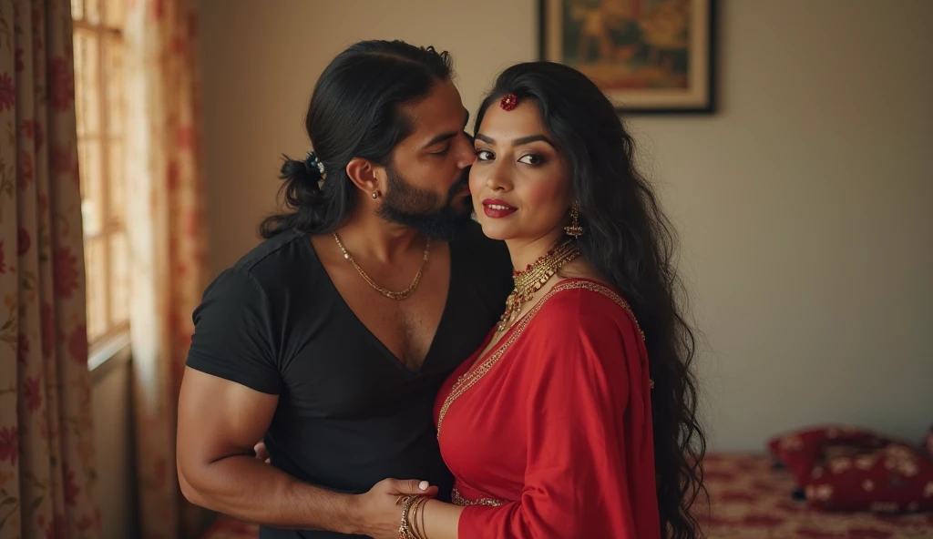 Indian mom and dad heaving a sex mom big bobs