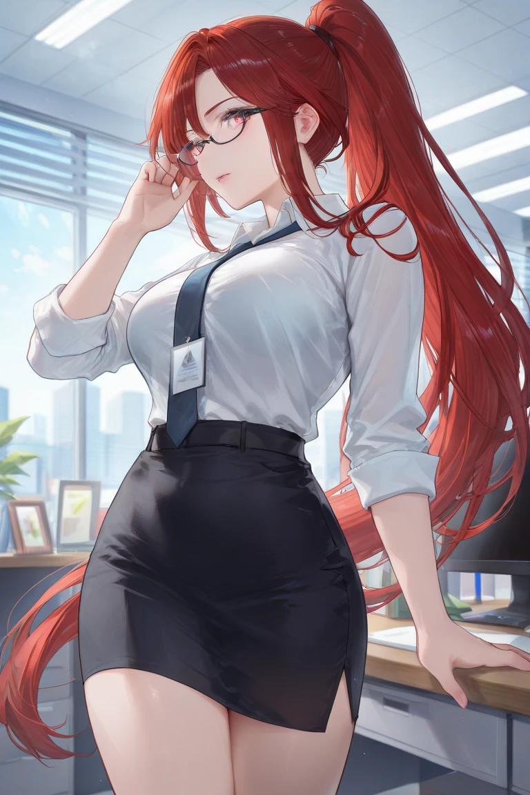 (masterpiece, Best quality), 8K, ultra detailed, realistic photo, Detailed face, perfect lighting, green eyes, bright orange hair, bright hair, fox ears, nice legs, side photo, beautiful, Cute, skin pores, 1 girl, perfect shirt, fully dressed, beautiful women 30 years old, Beautiful proportions, Russian woman, Caucasian, European, Business lady, stunningly beautiful woman, mother, thick legs, show ass, big breasts, (Thin white shirt:1.4), thick, hot, (White Office Wear:1.4), tight pants, (wide hips:1.2), thick, (white Office pants:1.3), spread your legs, Legs open, full length, wide hips, Glasses, with long orange hair, standing on the beach near the ocean, green eyes detailed digital anime art, cat ear, anime girl with long hair, гладкое аниме cg art, anime girl with long hair, digital anime art, work in Guweiz style, Beautiful anime portrait, Photorealistic render of an anime girl, pantyhose, Beautiful anime girl, advanced digital anime art, guweiz на artstation pixiv HD UHD HQ