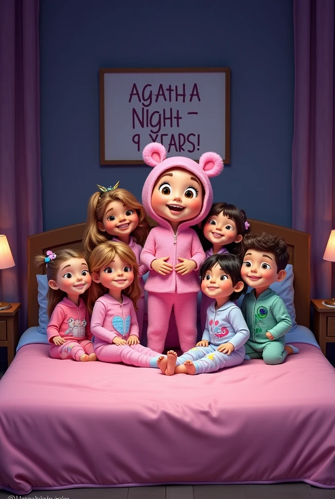 This image features a depiction of Riley Andersen, the young protagonist from the animated movie "Inside Out." The toddler version of Riley here captures her youthful innocence and playful spirit, characterized by her large blue eyes and blonde hair styled in whimsical pigtails. Dressed in a soft blue onesie adorned with stars, Riley exudes curiosity and joy, reflecting her character's bright and lively personality from the film. The vibrant blue background highlights her cheerful disposition and imaginative nature. vibrant contrast to his attire and accessories.аffects render, (glossy plastic texture with multiple big light probe refractions), perfect cgi, smooth silhouette, high intensity refraction, (super glossy plastic material), most beautiful vfx, , realistic, 4k, high resolution, rim light, smooth 3d model, multiple light sources, rim light, sharp post effects render,, realistic, 4k, high resolution, rim light detailed digital art, reflective, best quality, 4k, masterpiece:1.2, ultra-detailed, realistic, vivid colors, The image of the highest quality, ensuring every detail showcased perfectly. It in 4k resolution, allowing viewers to immerse themselves in the richness of the colors and intricate details. The realistic rendering. under the spotlight, reflecting, high-resolution image, realistic rendering