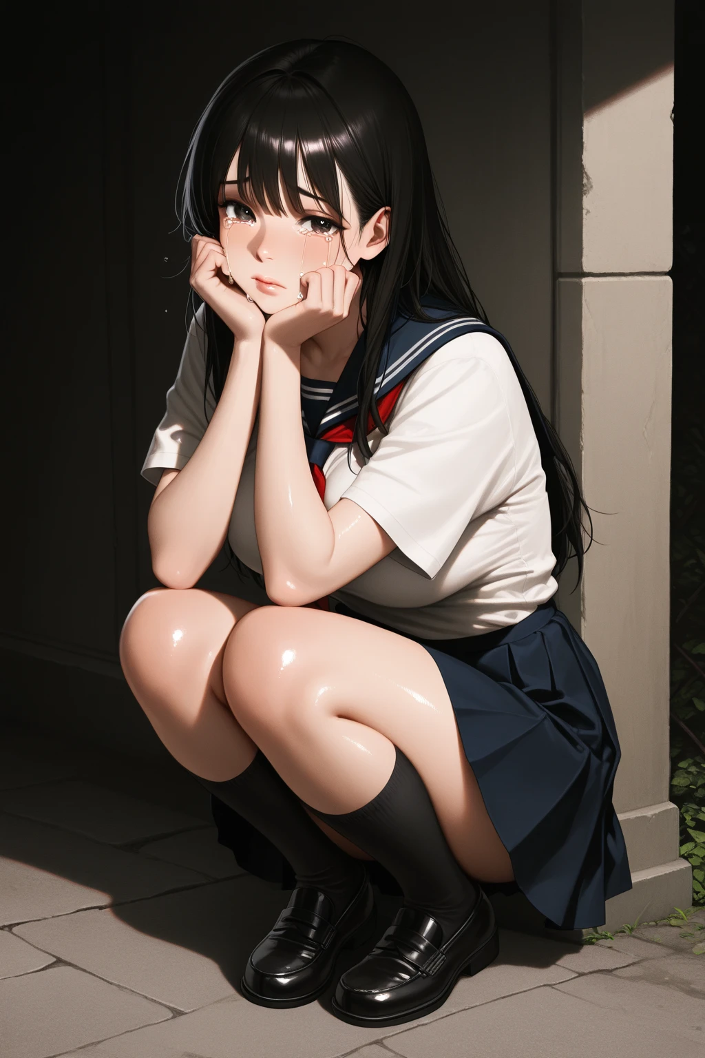 masterpiece, 1girl, solo, yukino yukinoshita, glowing eyes, white sneakers, tennis wear, white miniskirt, white panties, white knee socks, masterpiece, top quality, realistic, hyper-detailed, blue sky, tennis court, vibrator in pantie