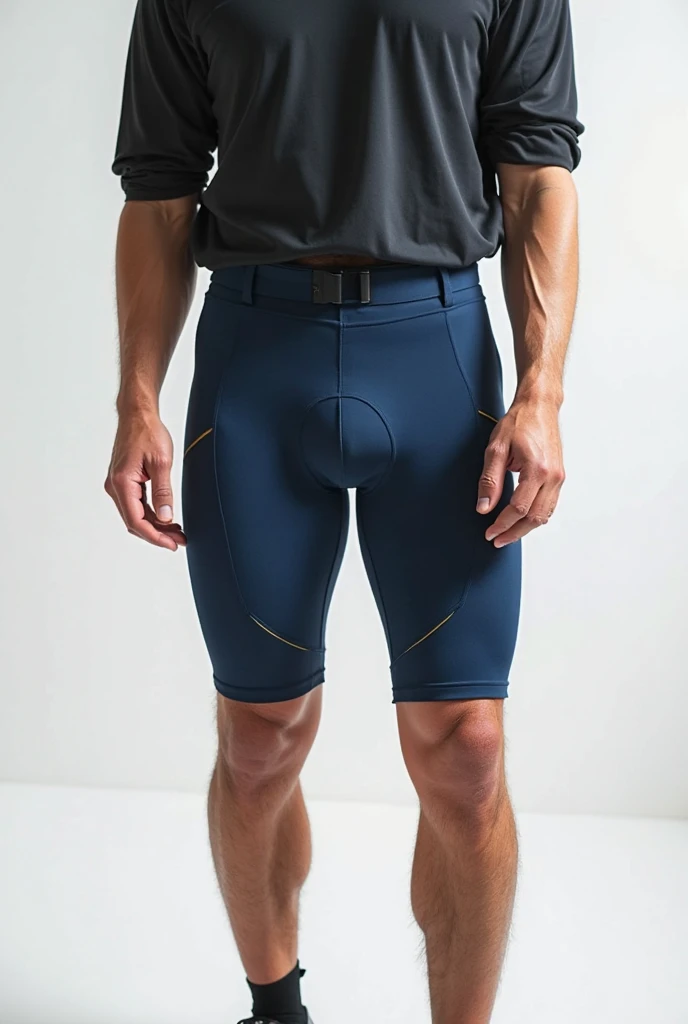 (((male gender))) "An ultra-detailed 8k masterpiece best quality and high saturation. The image features a clothing illustration with a stunning thick european Boy wearing a tight sheer leggings outfit, including tight open shirt, F cup, white sneakers, and a blue background."