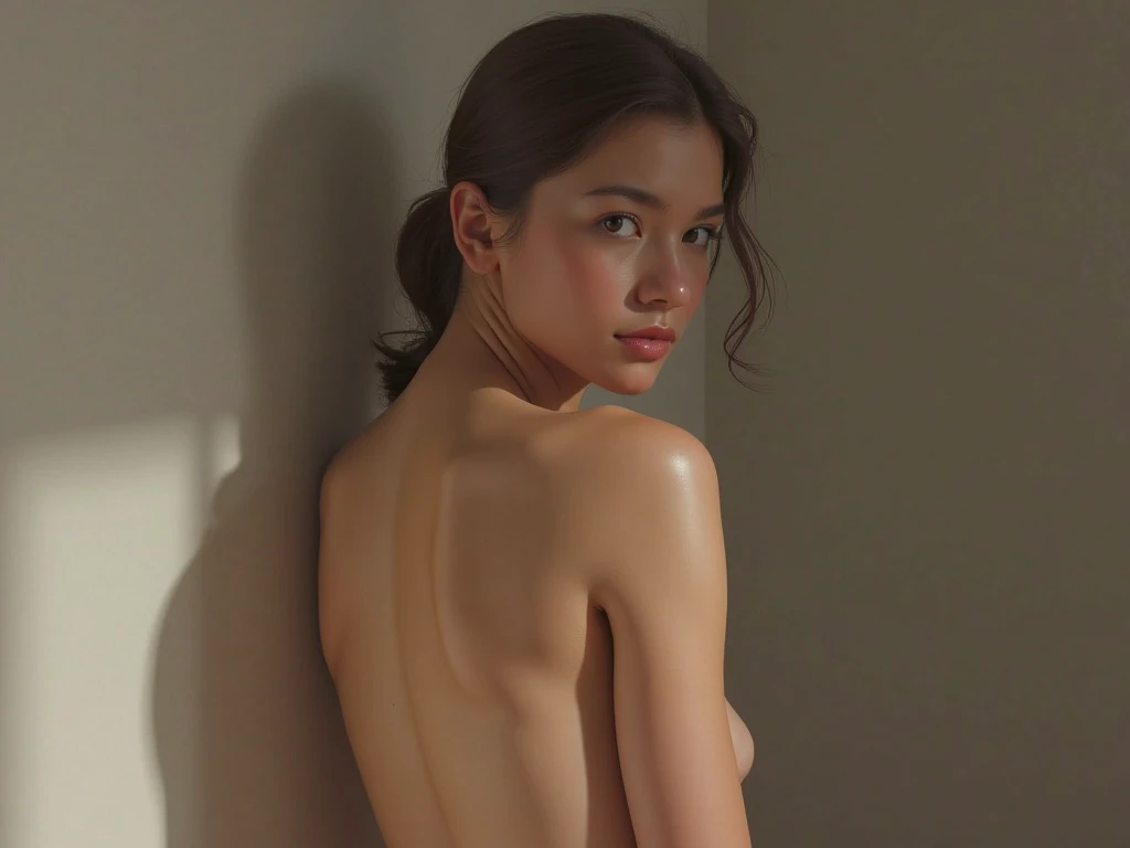 naked woman, anatomically correct, fullbody, textured skin, masterpiece, super detail, high details, high quality, best quality, highres, 8k, 16k, UHD, photo-realistic, realistic, photorealistic
