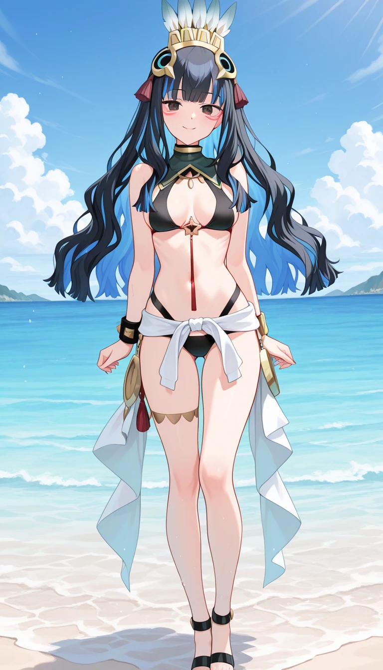 a beautiful woman with long lavender hair with white highlights, heterochromatic eyes with white moons in the pupils, full body, landscape at sunrise, pirate captain on her ship, extremely detailed face, beautiful detailed eyes, beautiful detailed lips, perfect proportions, jewelry intricate, fluid clothing pirata, warm colors, anime film composition, highly detailed, 8k, masterpiece