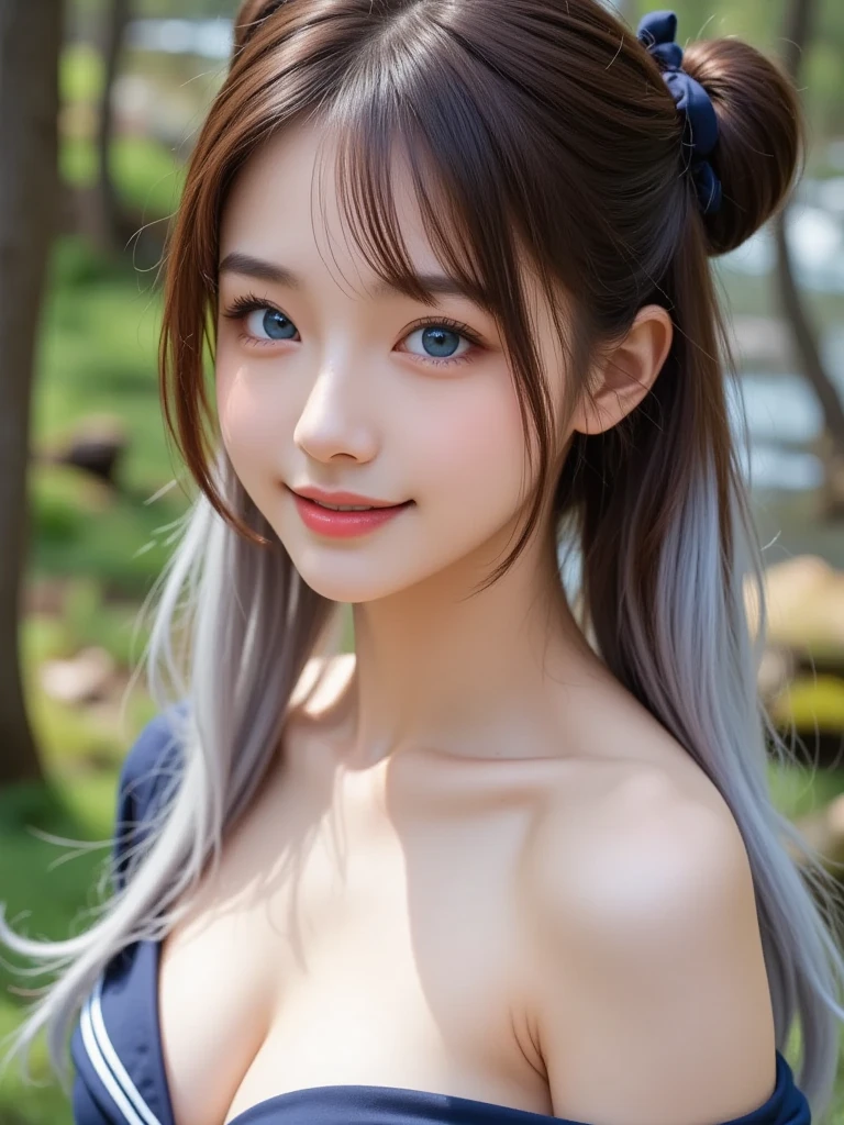 Ultra HD、High resolution、distinct、Maid、Beautiful blue eyes、Beautiful braided hair、Completely naked、White and beautiful skin、Small areola、Small nipples、hairless labia、