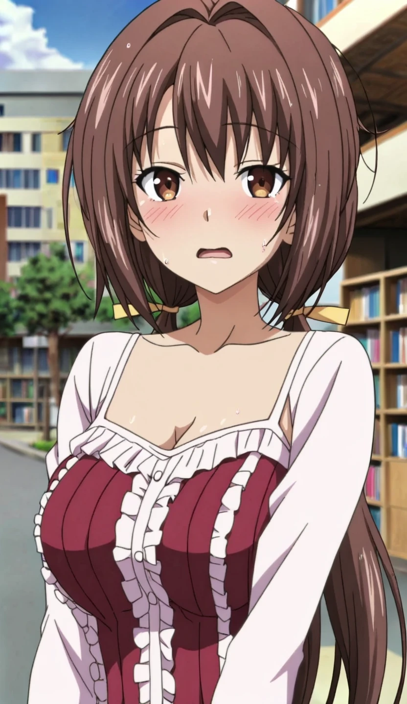 best quality, masterpiece, highres, solo, {itsuwa_toarumajutsunoindex:1.15}, brown_eyes, brown_hair, short_hair, 1girl