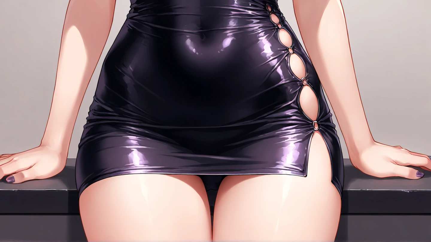 daylight, 8k details, high quality, young woman ((black top)) ((Nipples)) ((no panties)) ((pussy flows from excitement))