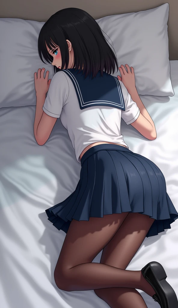 nsfw SEX R-18 Sailor suit Long Black Hair ejaculation Reverse Rape
