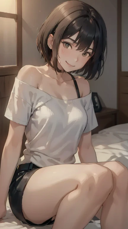 Girl with black hair showing her panties to the camera , looking at the camera, corada, calcinha branca transparente dando pra ver sua vagina, buceta, private part, deitada encima de uma cama, abrindo as pernas