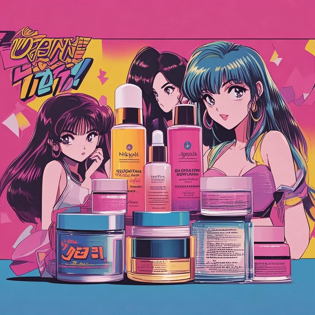 Show pussy,Swimwear、Headphones、Open reel,LP Records,Have a cassette tape、Upper Body、colorful、watercolor、ponytail、I'm 15 years old、Colorful hair、Super big boobs、bikini、Nipples erect,80s Style