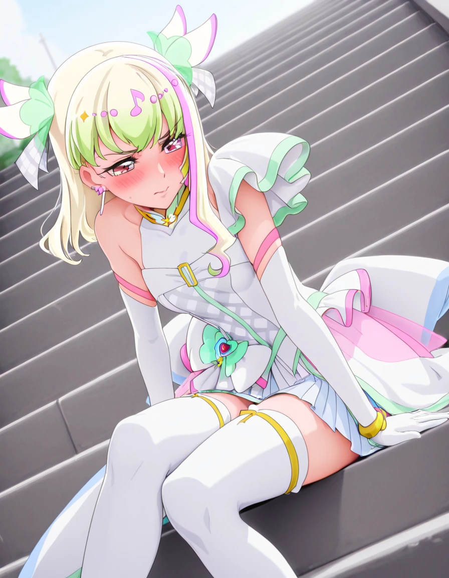 Masterpiece, absurdres,HDR ,highly detailed
(masterpiece, best quality:1.2), \galwasp\ <lora:Escalayer_V1:0.8>,Escalayer,pink hair,long hair,hair_ornament,blue eyes,pink dress,white long glove,thigh_boots,white panties,by (Ultra-Quality Detail Photorealistic:1.5 ) extremely detailed CG unity 8k <lora:GAL_WASP_LORA_001:0.9>