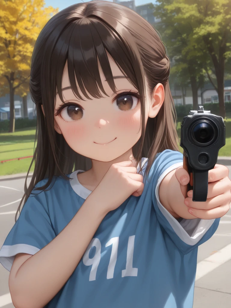 score_9, score_8_up, score_7_up,(a person holding a gun in city). (girl in the background),<lora:popocam_pony-000030:0.85> ,popocam ,  <lora:torogao_XL-bf16-pony-v1:0.8> torogao