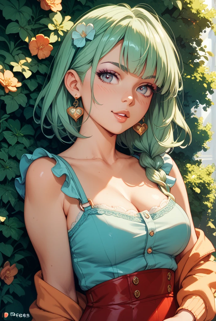 A young female, green ribbons in her hair, sitting outside of the cafe in Paris, green eyes, wearing a stylish dress, side light, breast conscious,gigantic cleavage breasts,Areola Slip,Covered,Bursting breasts,perfect body, big ass, big boobs, Albinism, green hair, art by wlop, [(dynamic angle,((1girl)),foggy atmosphere,(perfect hand:1.2),(ultra-detailed, high resolution),Lively breasts,framed breasts, woman sittings, nsfw, photorealisticA young female, green ribbons in her hair, sitting outside of the cafe in Paris, green eyes, wearing a stylish dress, side light, photorealistic, highly detailed, very cool, sharp focus, by Alex Maleev, canon camera, nikon camera, sharp, bokeh, studio quality, fisheye lens, by Robert Capa