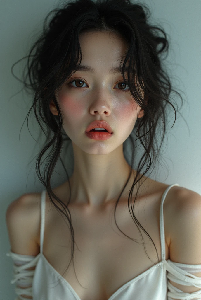 Chinese girl bound with tape