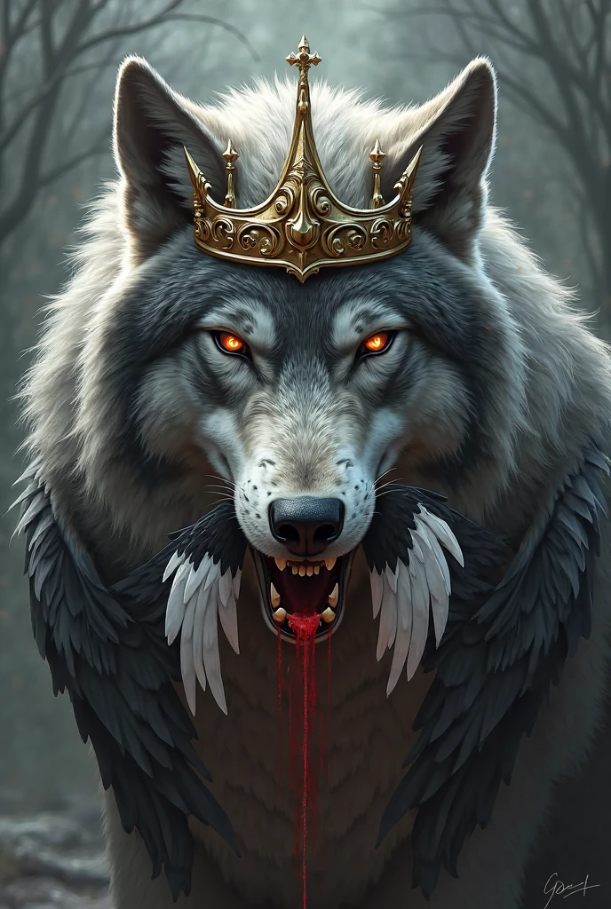 There is a very large animal with blood on it, Berserker Portret, Warwick Saint, Dogy, Adam Maczynski, Fenrir, Luis Miranda, Lisa Nankivel, Atgreme, Ignacio Zulóga, as seen on the Art Station, Deviantart ArtStation, GNOL, Alexander Kobzdei