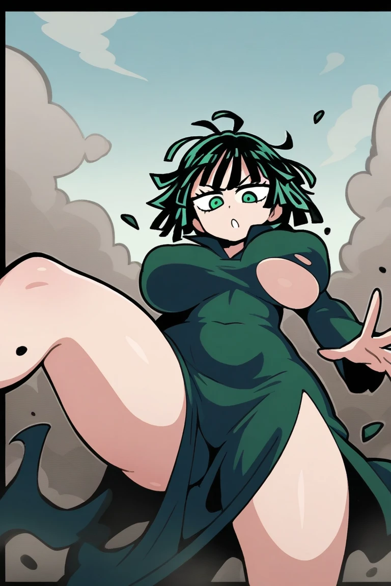 She has big  