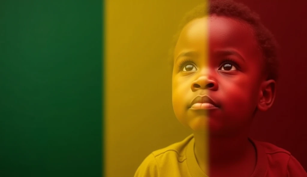 BLACK KID WITH MALI FLAG
