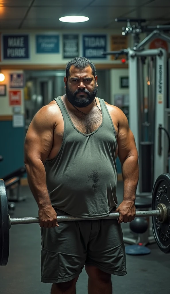 intricate details, high definition, vivid colors, particle effect, mature old man, alec baldwin as grandpa sorcerer, virile, tough, fat, plump, bulging muscles, massive feet, hairy, scruffy, pale skin, revealing outfit, fight stance, bright adornments, palace