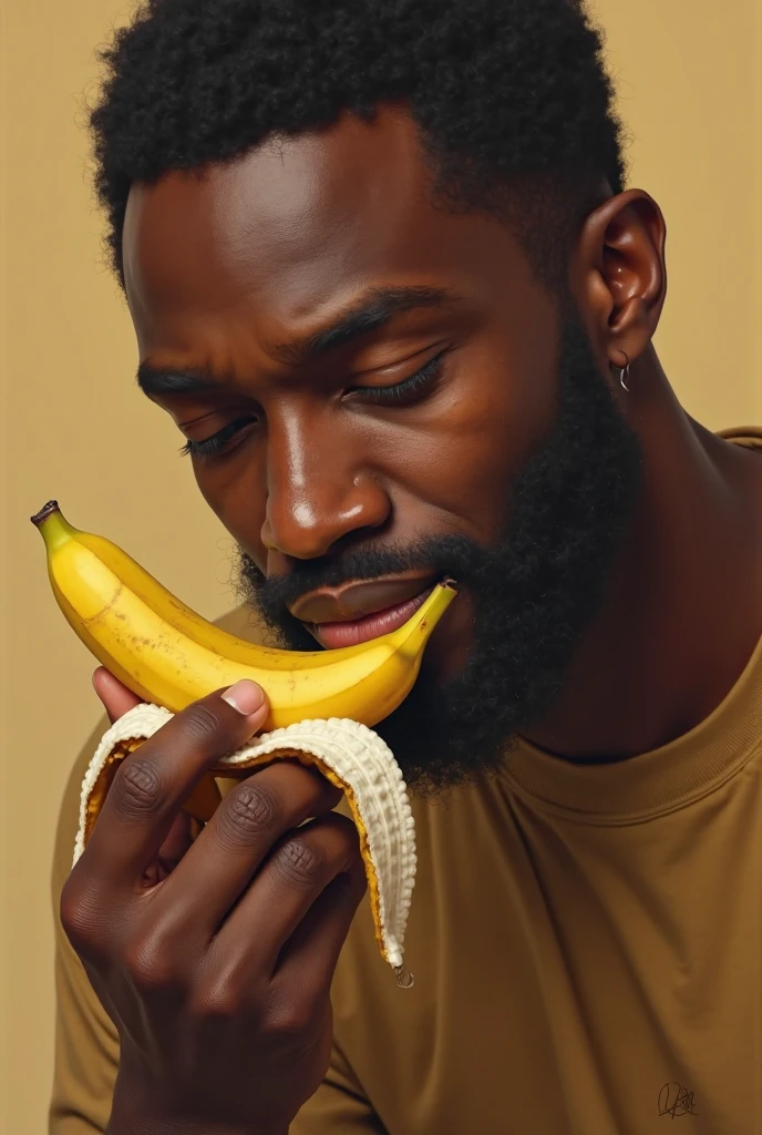 Black man with a big penis in his mouth