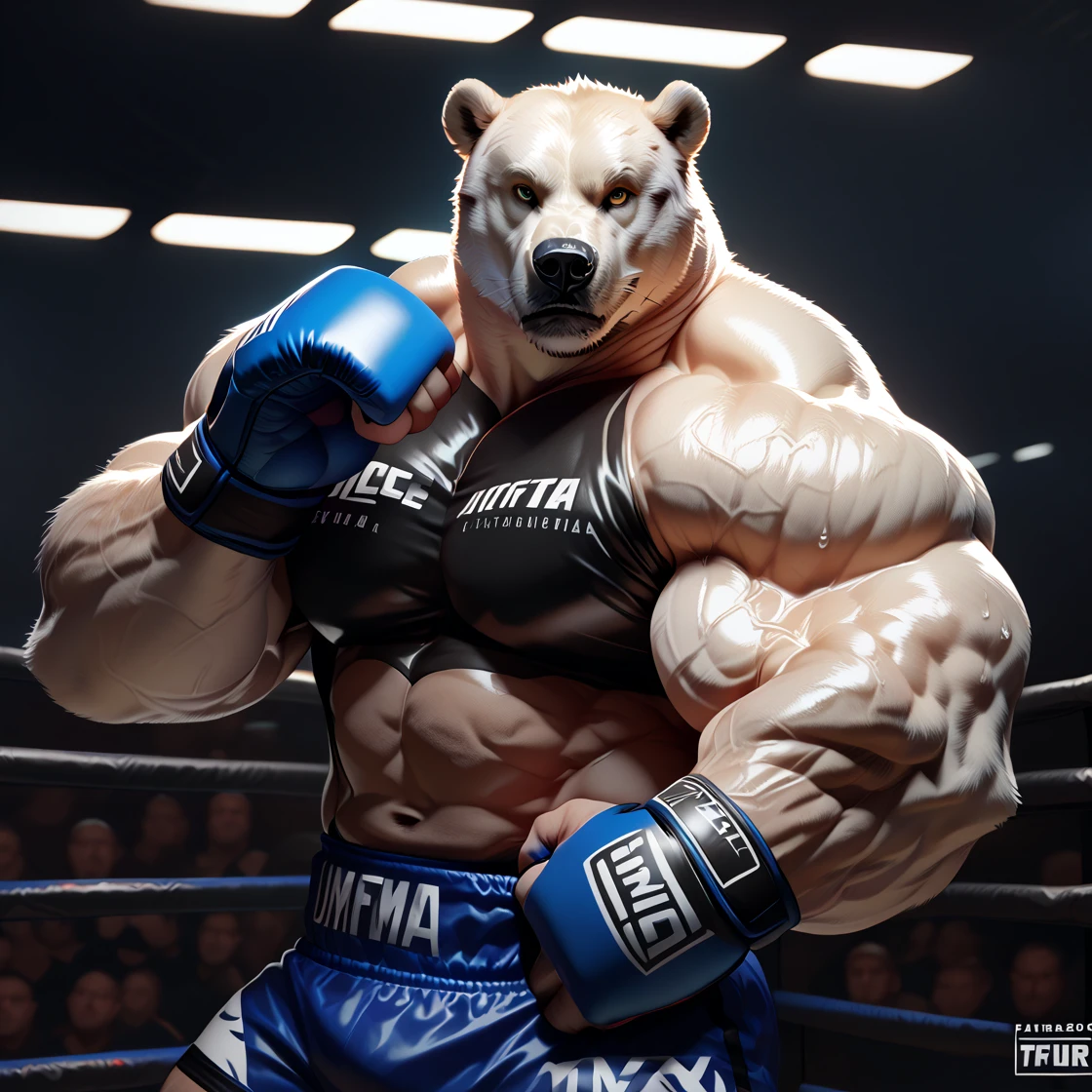 glamrock freddy, big muscles, well defined musculature, veiny arms, veiny muscles, (huge pecs:1.2) , armpit hair, wide shoulders, big thick veins, vascular, bulging veins, nipple piercing, in a dark arcade, NSFW, BREAK, (unreal engine:1.5), (masterpiece, best quality, ultra realistic, 4k, 2k, (high detail:1.3), film photography, soft focus, RAW photo, photorealistic, analog style, subsurface scattering, photorealism, absurd res),
