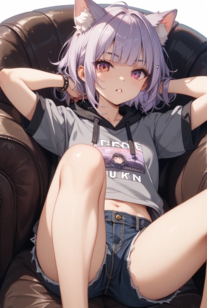 Hololive、Cat porridge、Cat girl、Full Color、Leather jacket、Tank top、Short skirt、girl、Ahegao、Smirking face、Tongue sticking out、The hair color is always light purple、Sweaty skin、In public、public、Big Tits、Pussy juice、Inside the car、train、Fingering masturbation、Squirting、Climax