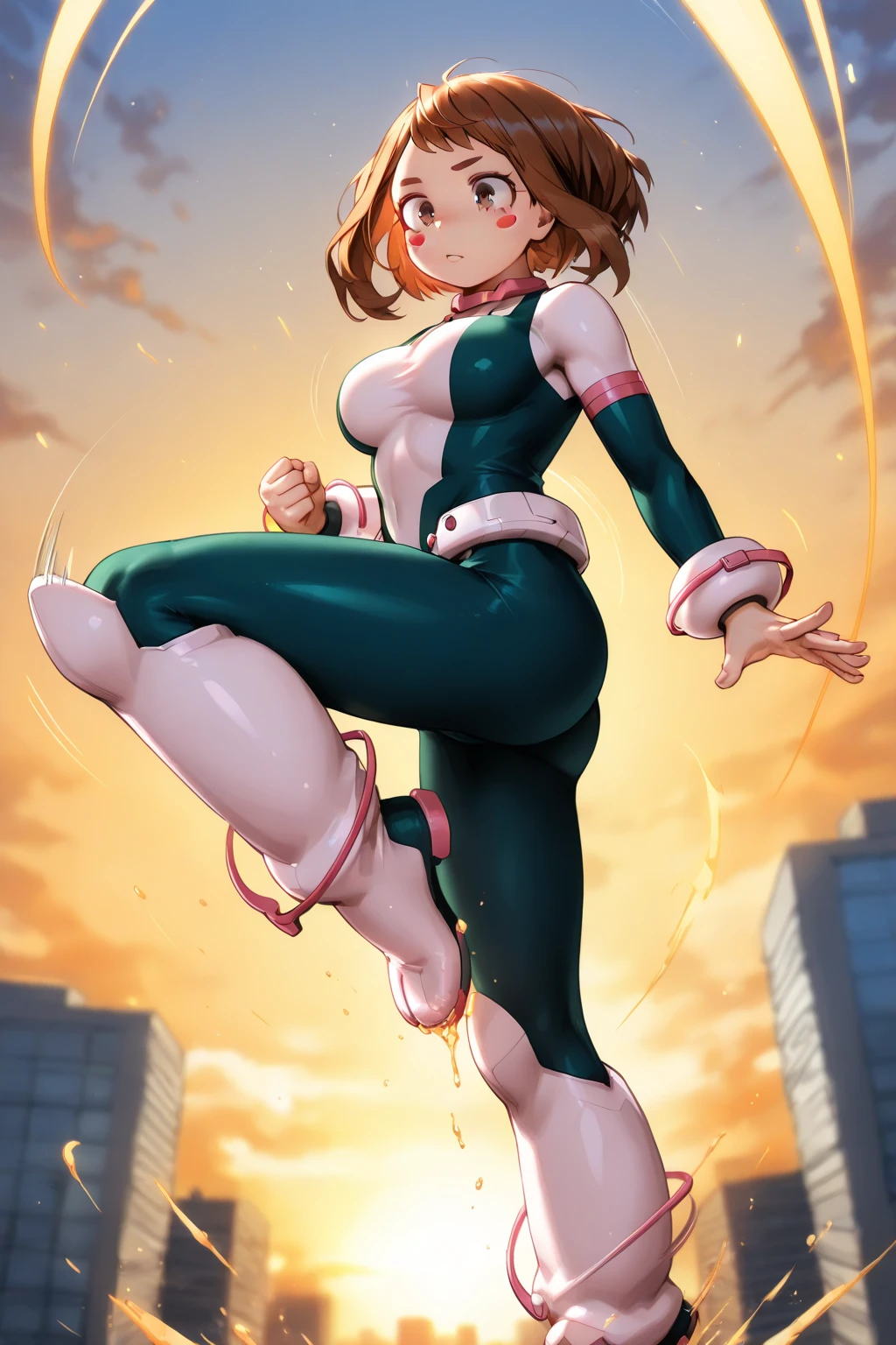 Conjoined, uraraka ochako, tracksuit